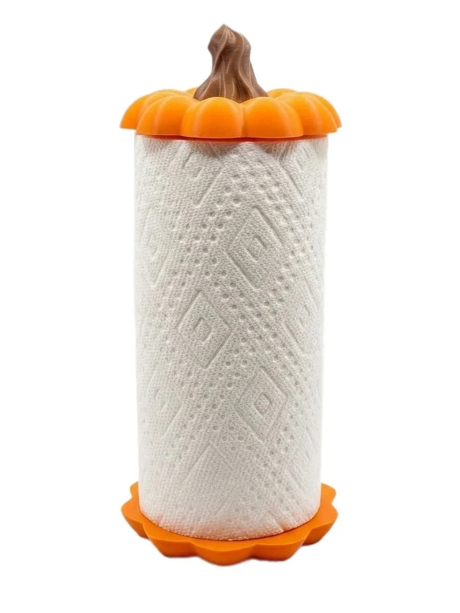 Pumpkin Kitchen Roll Holder for Autumn Kitchen Decor
