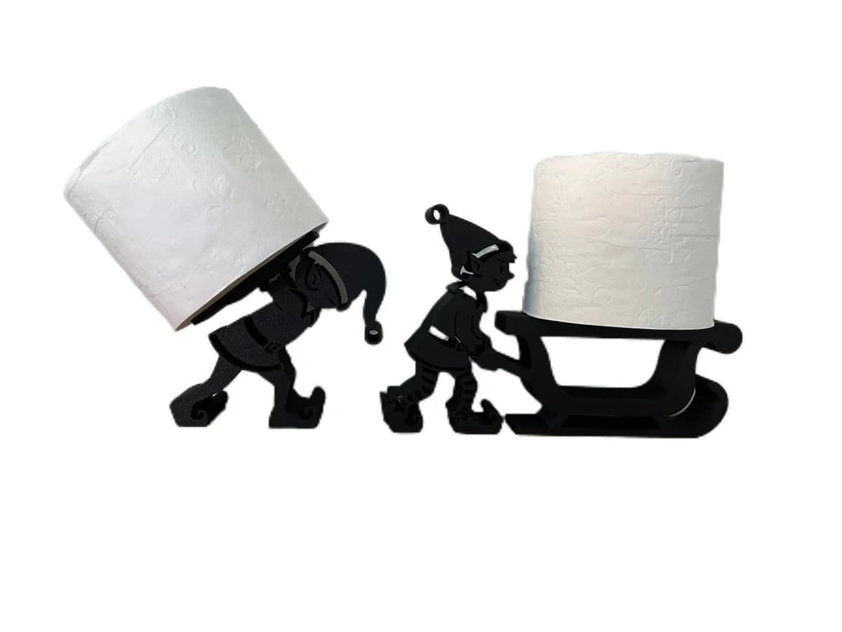 Christmas Elf Toilet Roll Holder for Bathroom Novelty Festive Xmas Decor