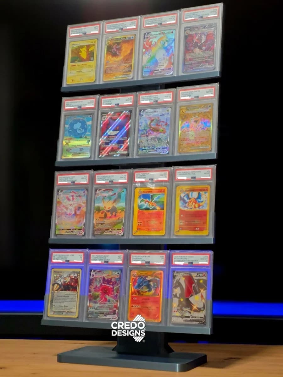 PSA Graded Card Slab Display Stand 4x4 4x3 4x2 Pokemon TCG Sports Cards