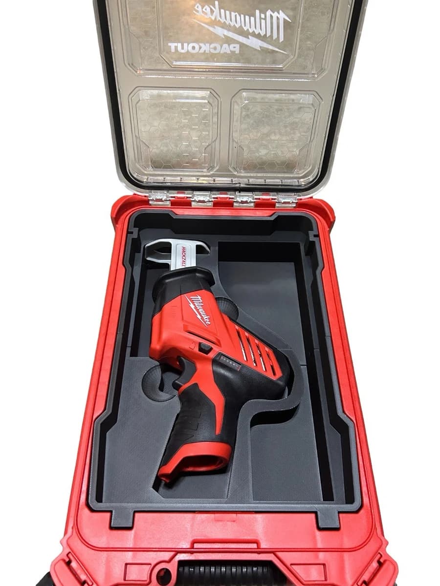 Milwaukee Packout Insert Liner for M12 FUEL CHZ HACKZALL Reciprocating Saw Tray