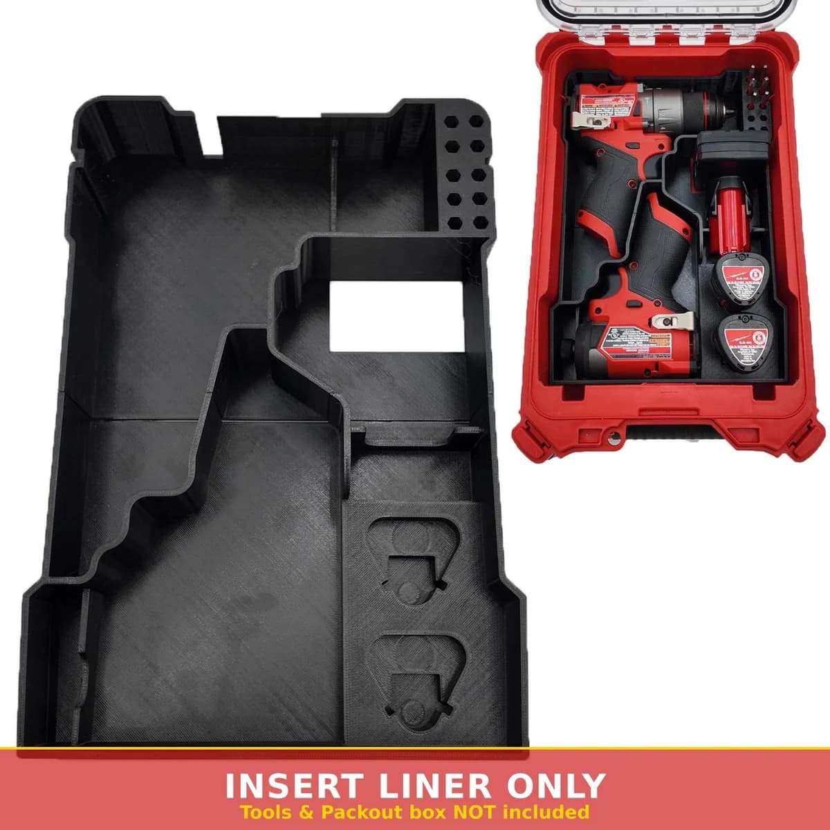 Milwaukee Packout Insert Liner for M12 FUEL Drill Driver & Impact Driver Combo
