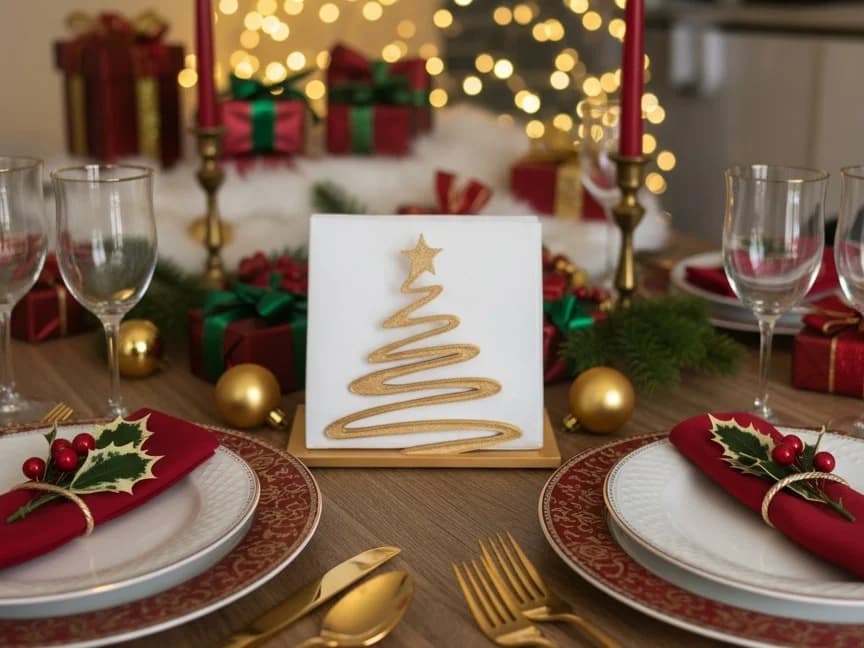 Christmas Tree Napkin Holder for Festive Table Decor