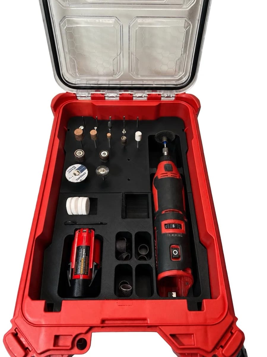 Milwaukee Packout Insert Liner for M12 BLROT Brushless Rotary Tool Organiser