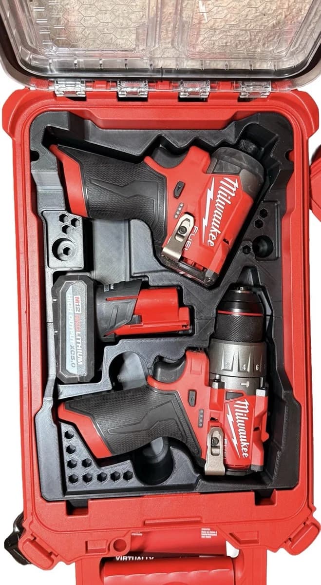 Milwaukee Packout Insert Liner for M12 FUEL Hammer Drill & Impact Driver Combo