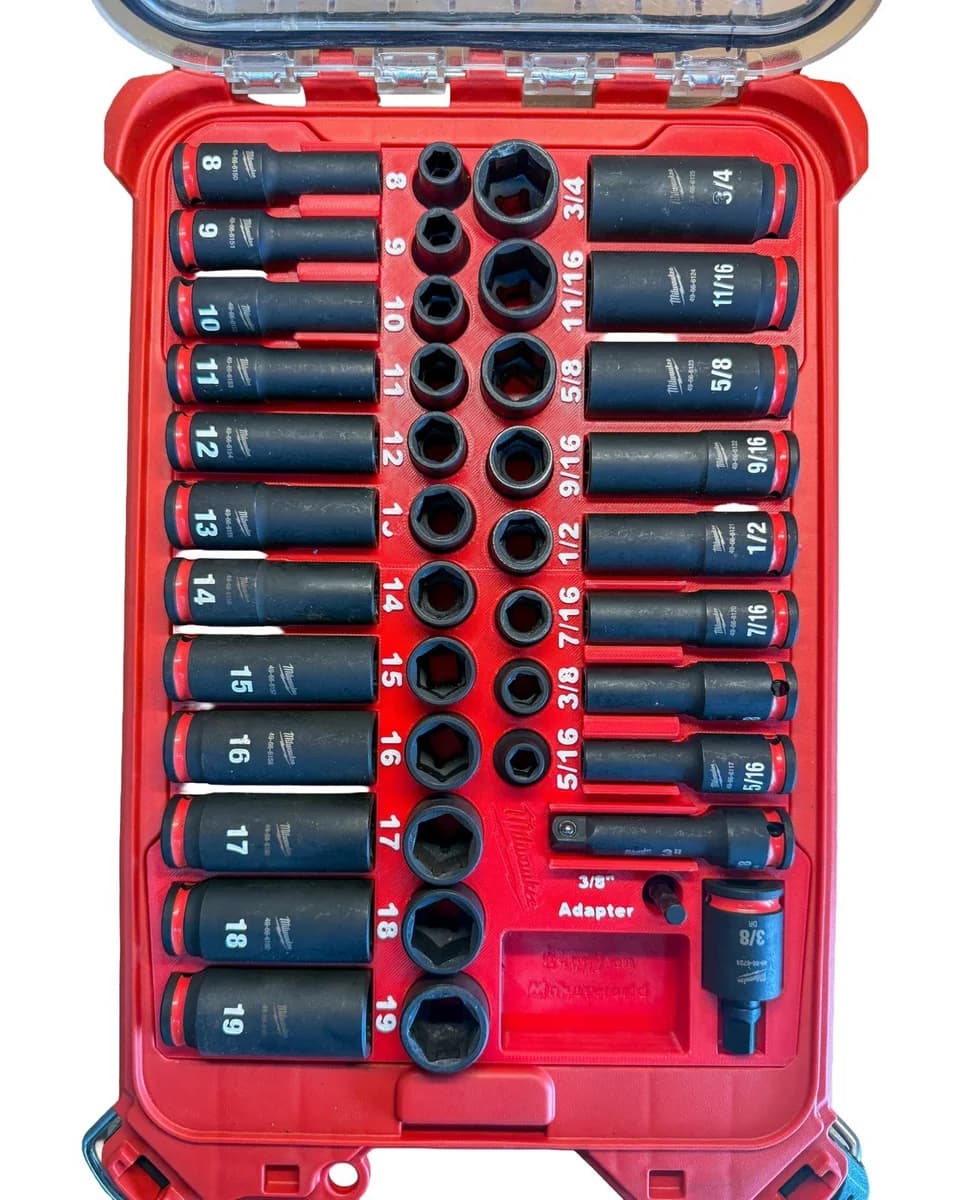 Milwaukee Packout Insert Liner for 43pc 3/8" Impact Socket Set 49-66-7009