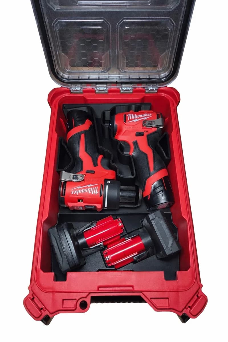Milwaukee Packout Insert Liner for M12 Drill Impact Driver Subcompact Organiser