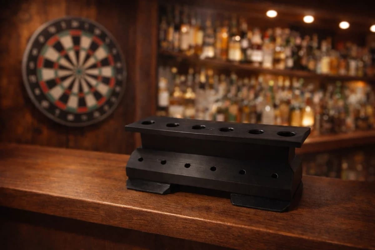 Self-Standing Darts Holder Stand – Holds 6 Darts / 2 Sets – Desk, Bar Home Setup