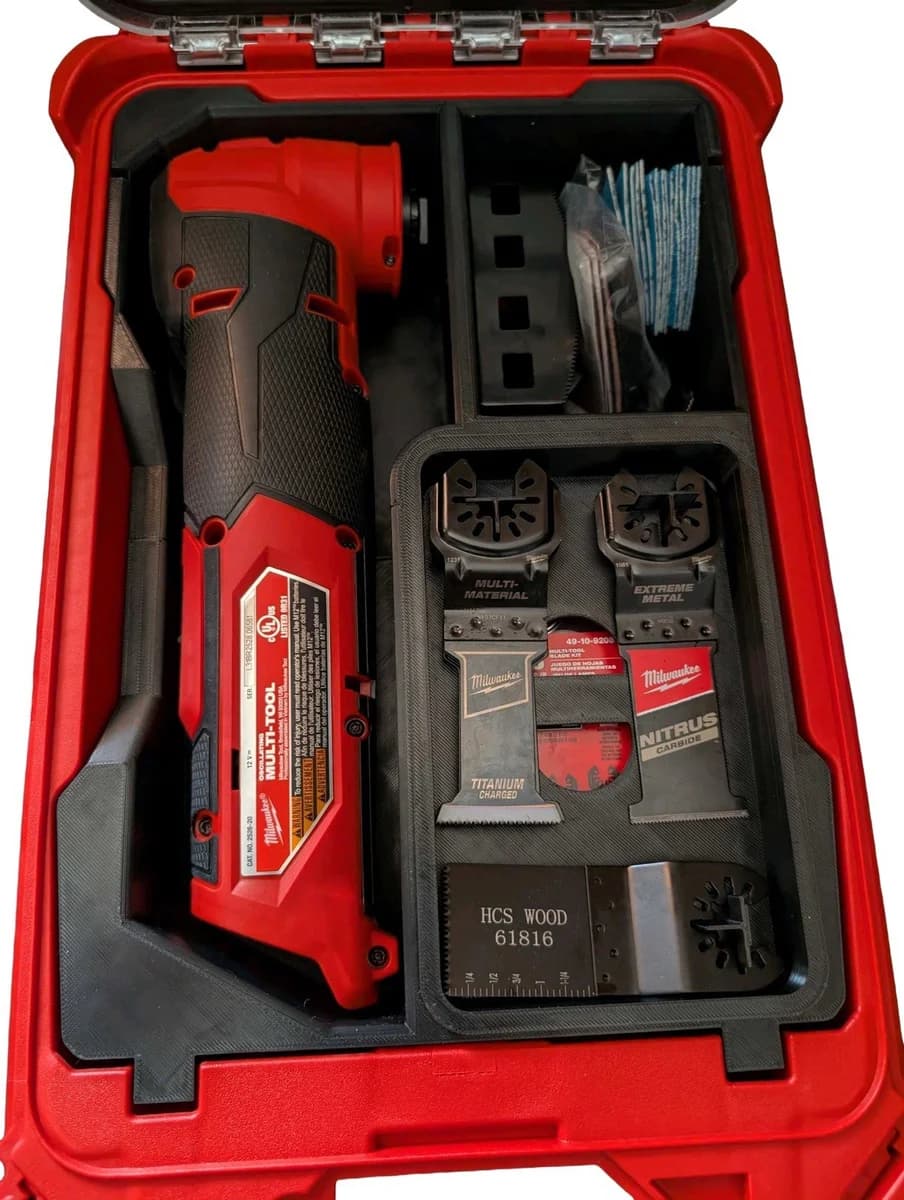 Milwaukee Packout Insert Liner for M12 FUEL FMT Multi-Tool Blades Organiser Tray