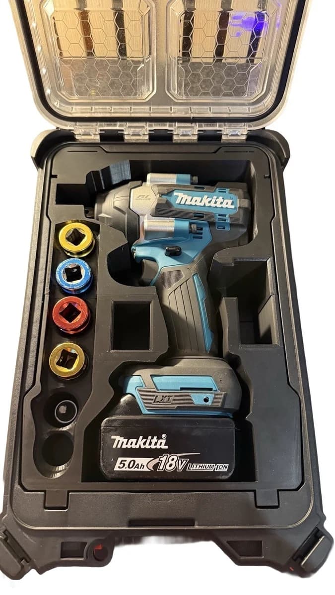 Milwaukee Packout Insert Liner for Makita DTW700 18V LXT Impact Wrench Organiser