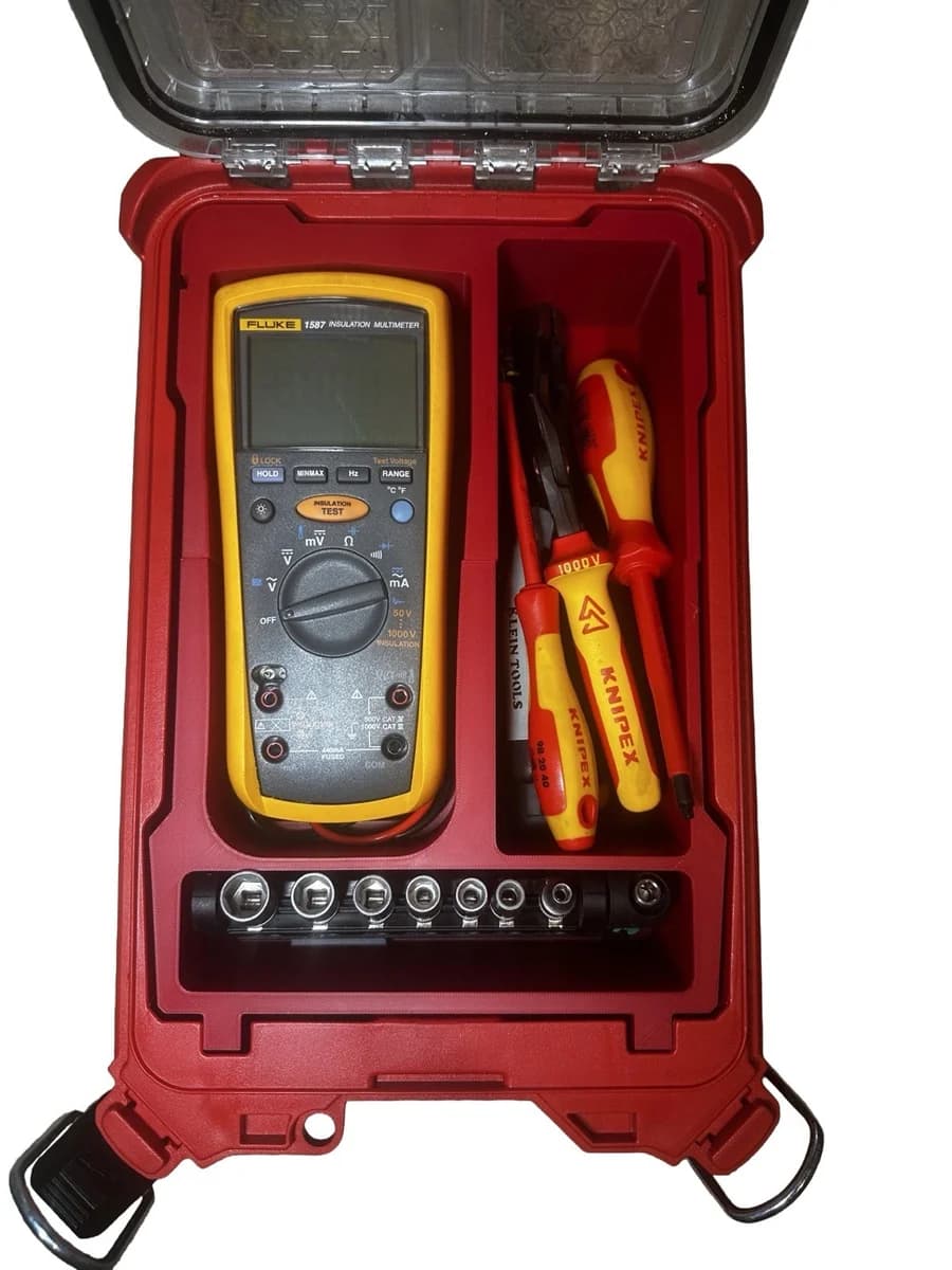 Milwaukee Packout Insert Liner for Fluke 1587 Multimeter Electrician Tool Tray