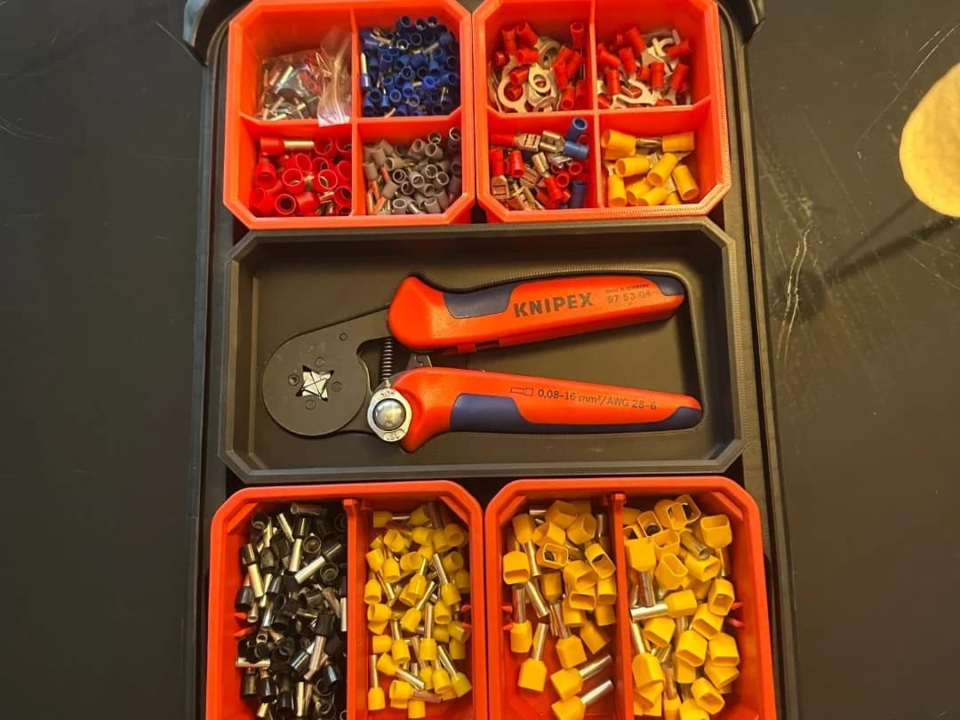 Crimping Tool Insert Liner for Milwaukee Packout Slim Organiser