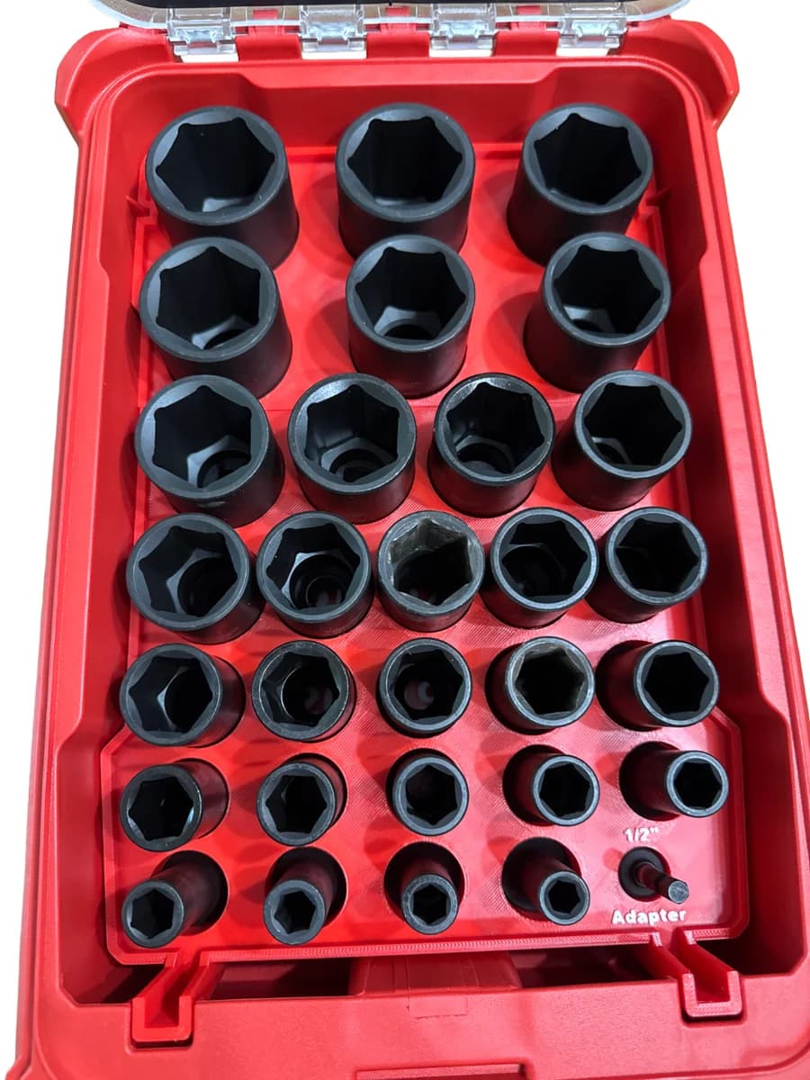 Milwaukee Packout Insert Liner for 29pc 1/2" Impact Socket Set Organiser Tray
