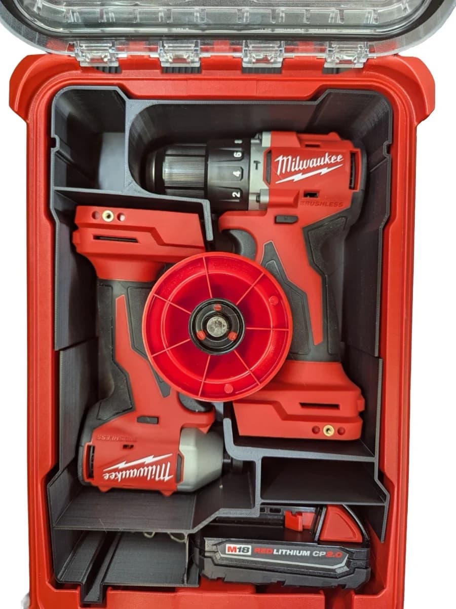 Milwaukee Packout Insert Liner for M18 Compact Brushless Drill & Impact Driver